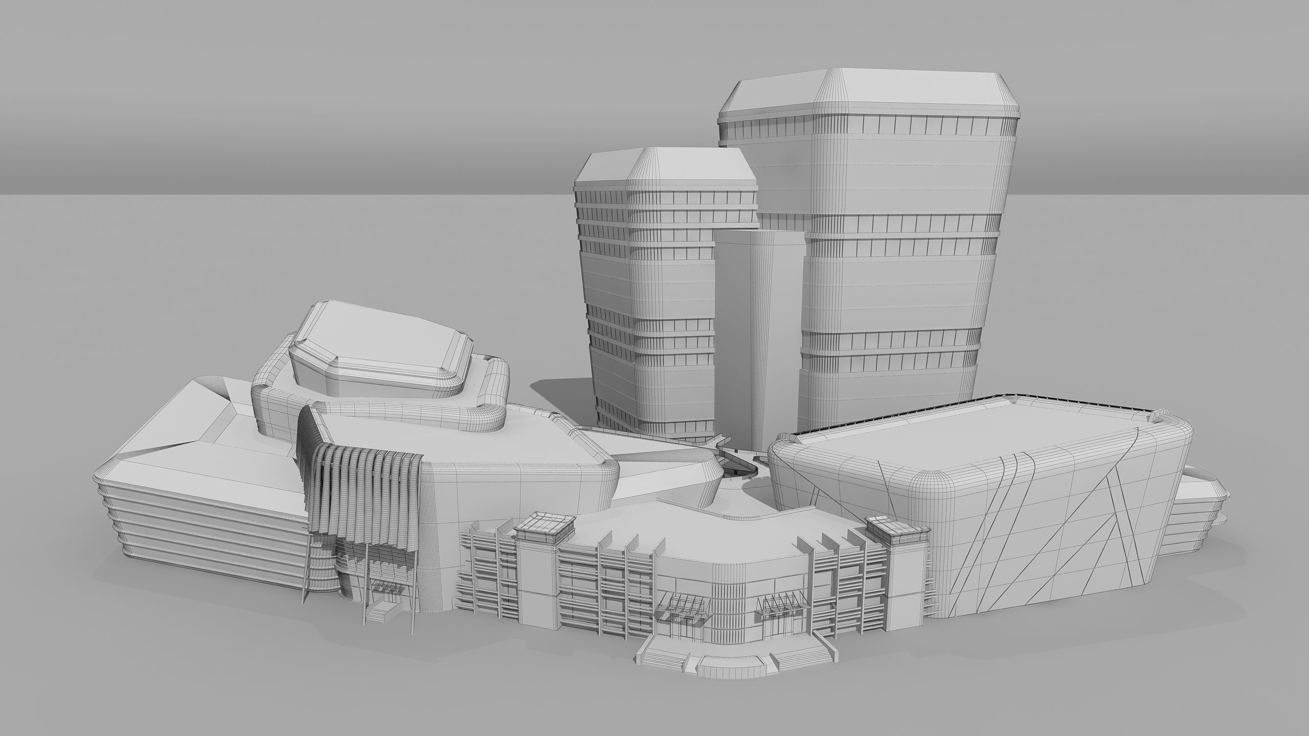 0159 - Complex Building 3D model_24