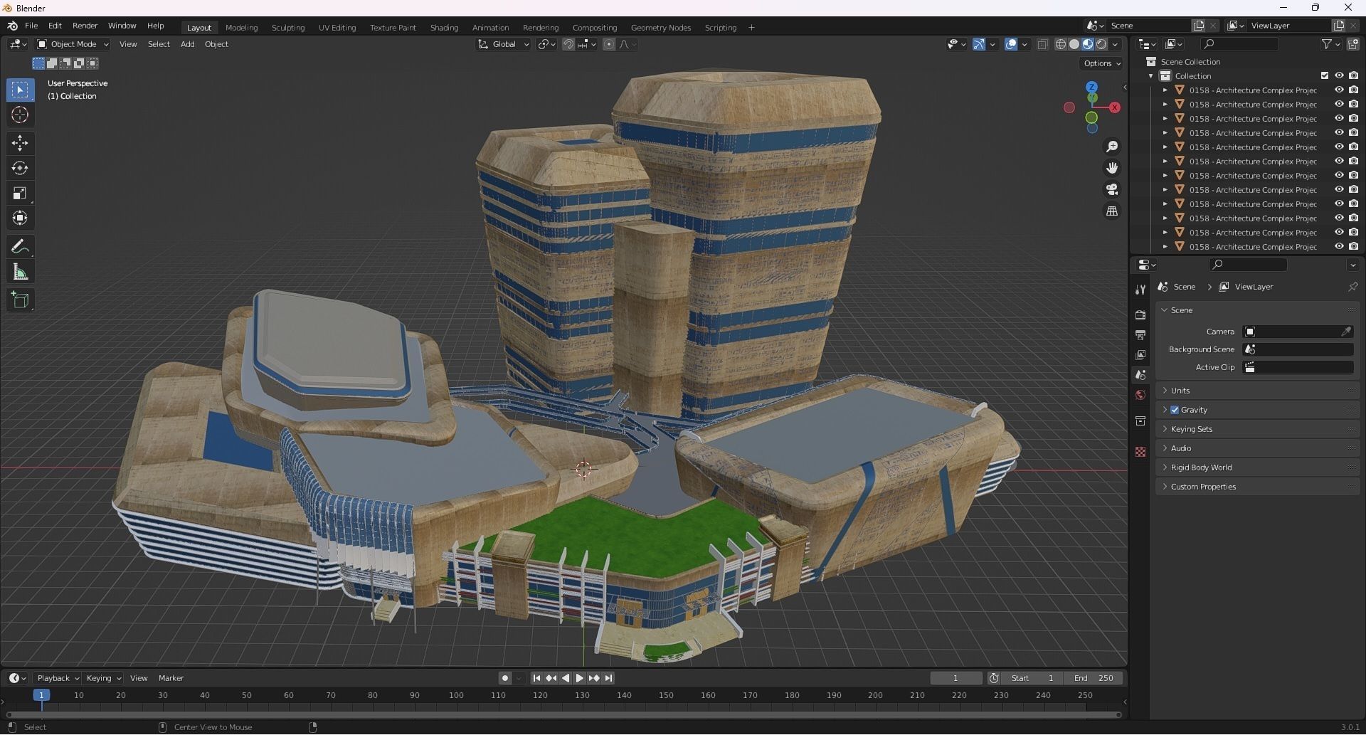 0159 - Complex Building 3D model_30
