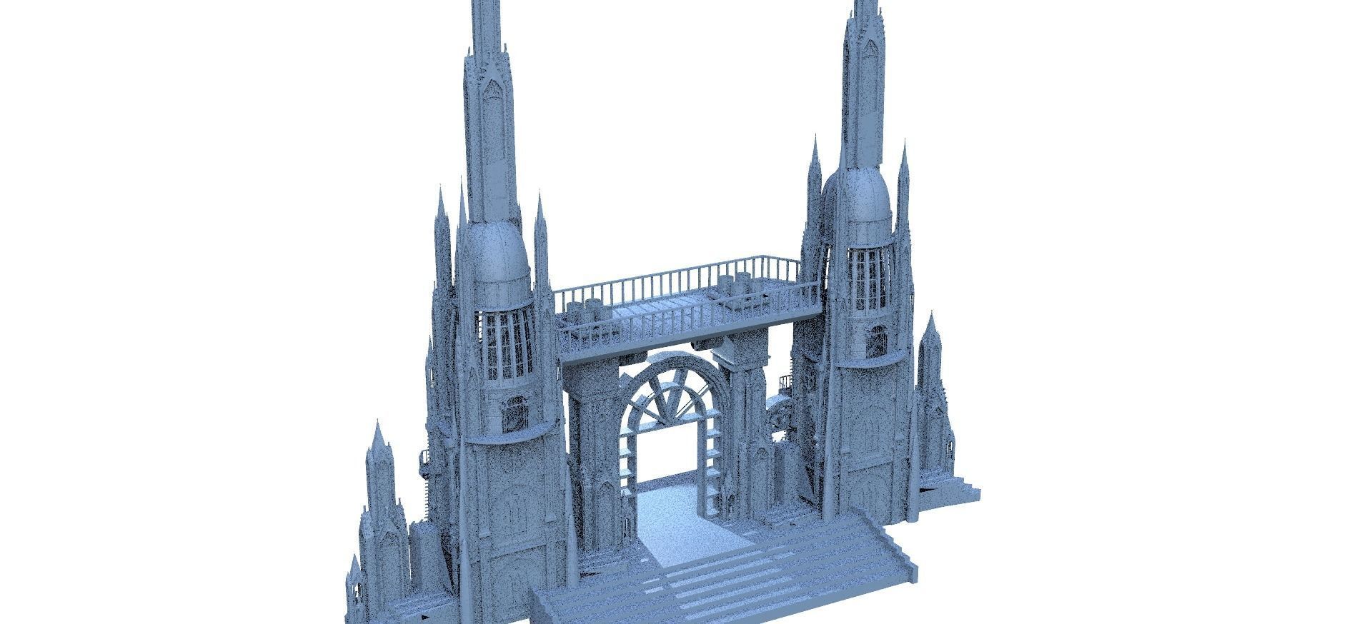 Imperial City Tower Halls Bridge 2 3D model_1