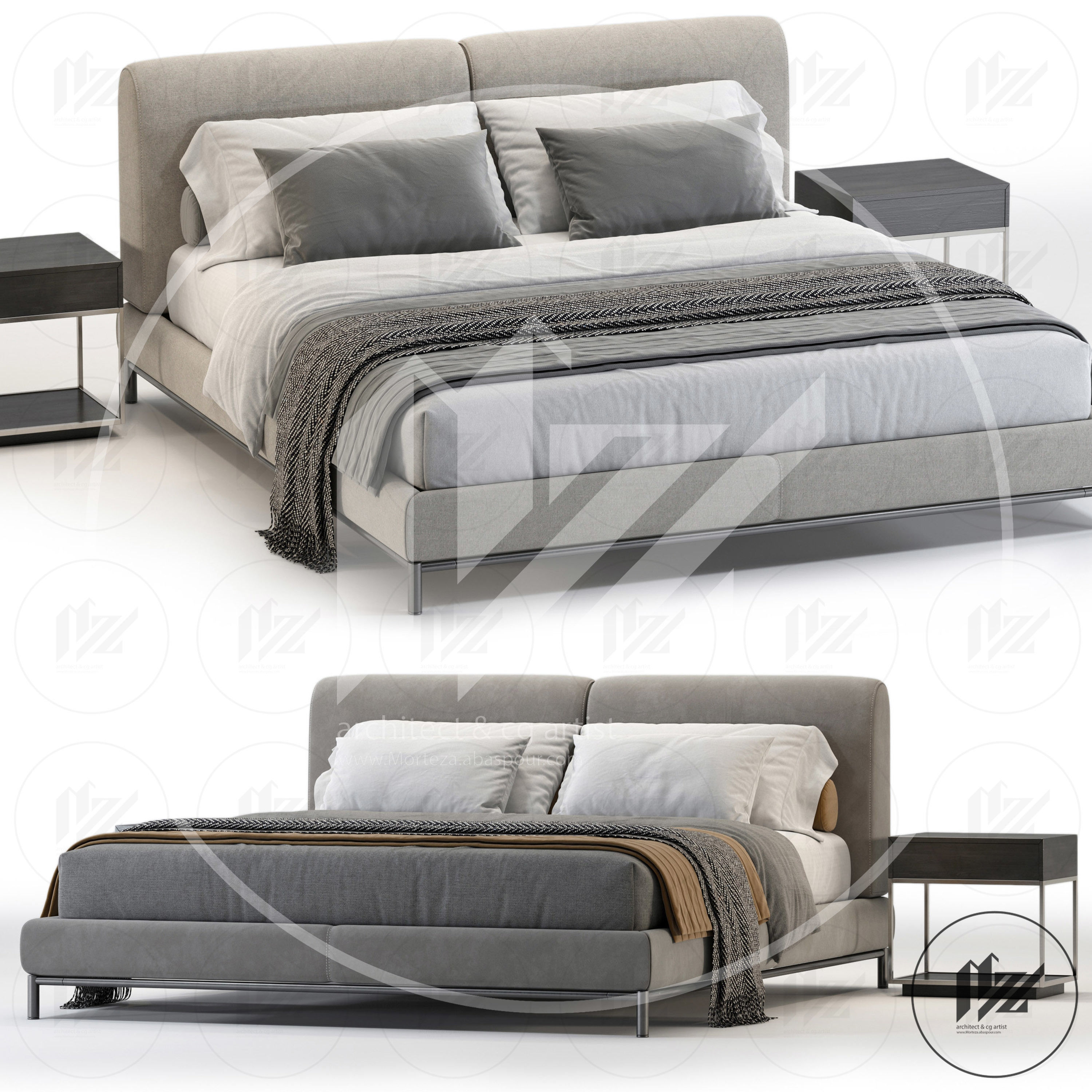 Domkapa Margot Bed No2 3D model_1