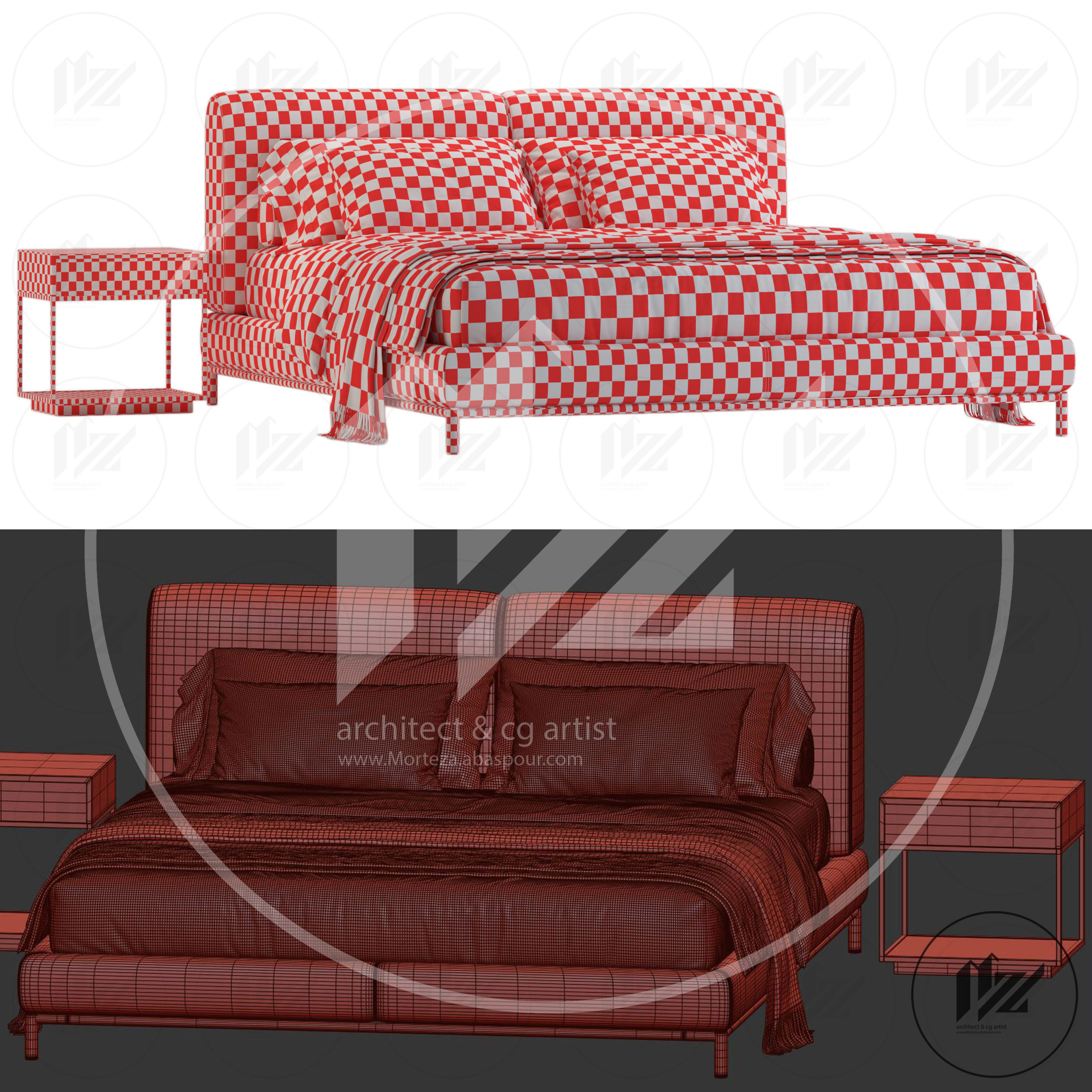 Domkapa Margot Bed No2 3D model_3