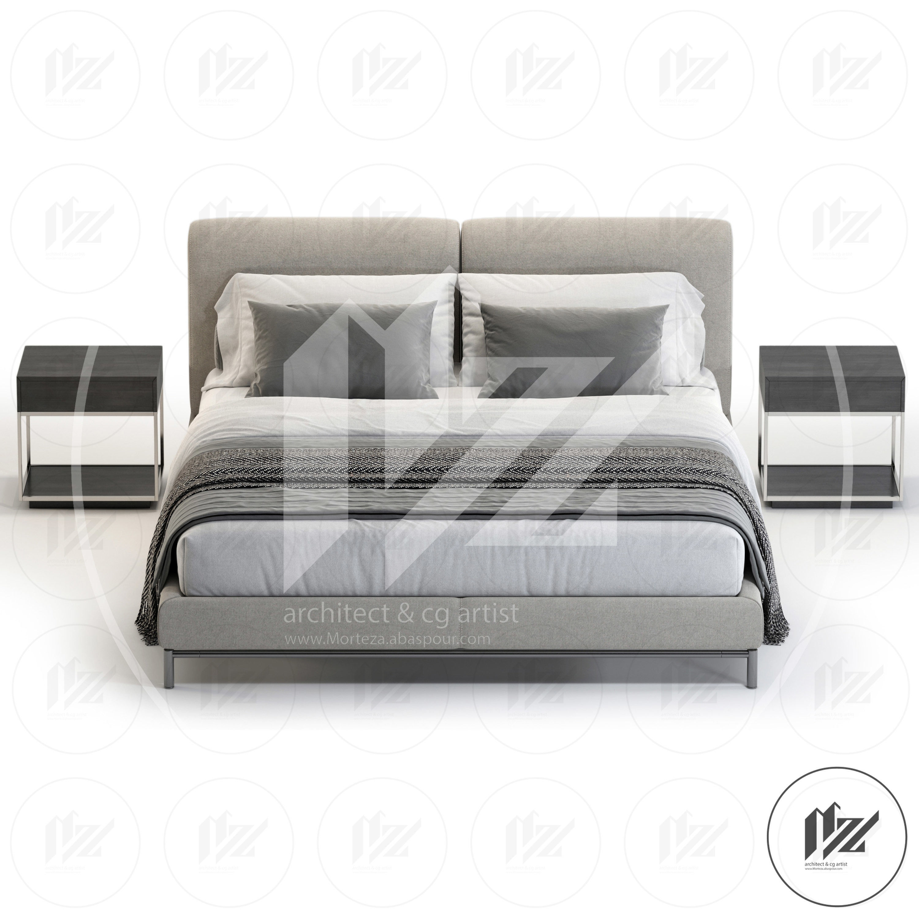 Domkapa Margot Bed No2 3D model_2