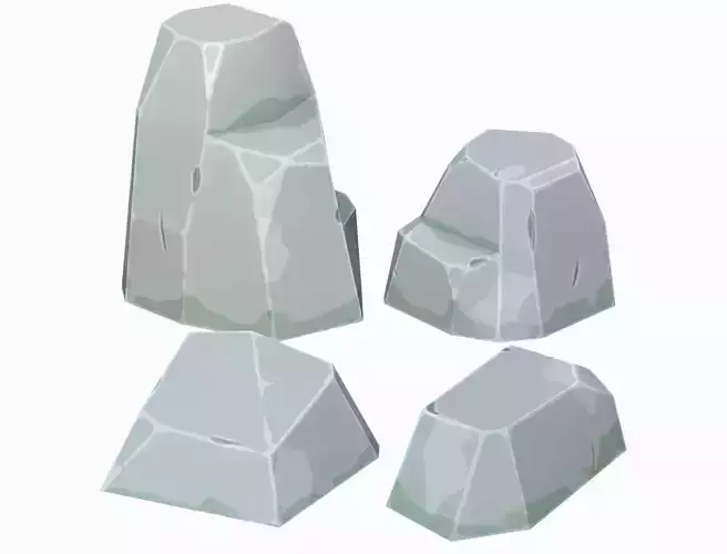 Stylized Modular Stones vol-01 - PBR Game Ready