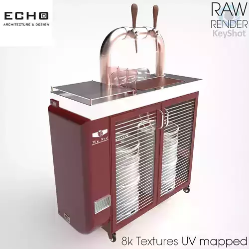 Beer Dispenser  Low-poly 3D model