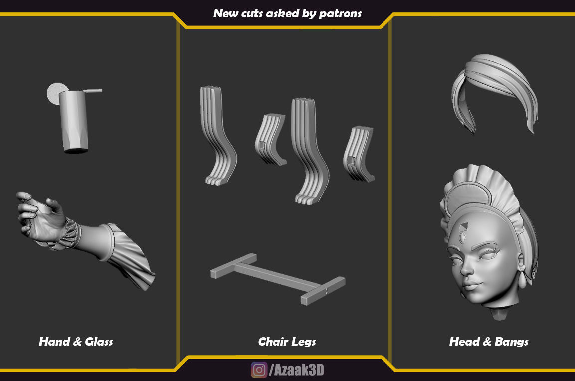 French Maid Nidalee 3D print model_3