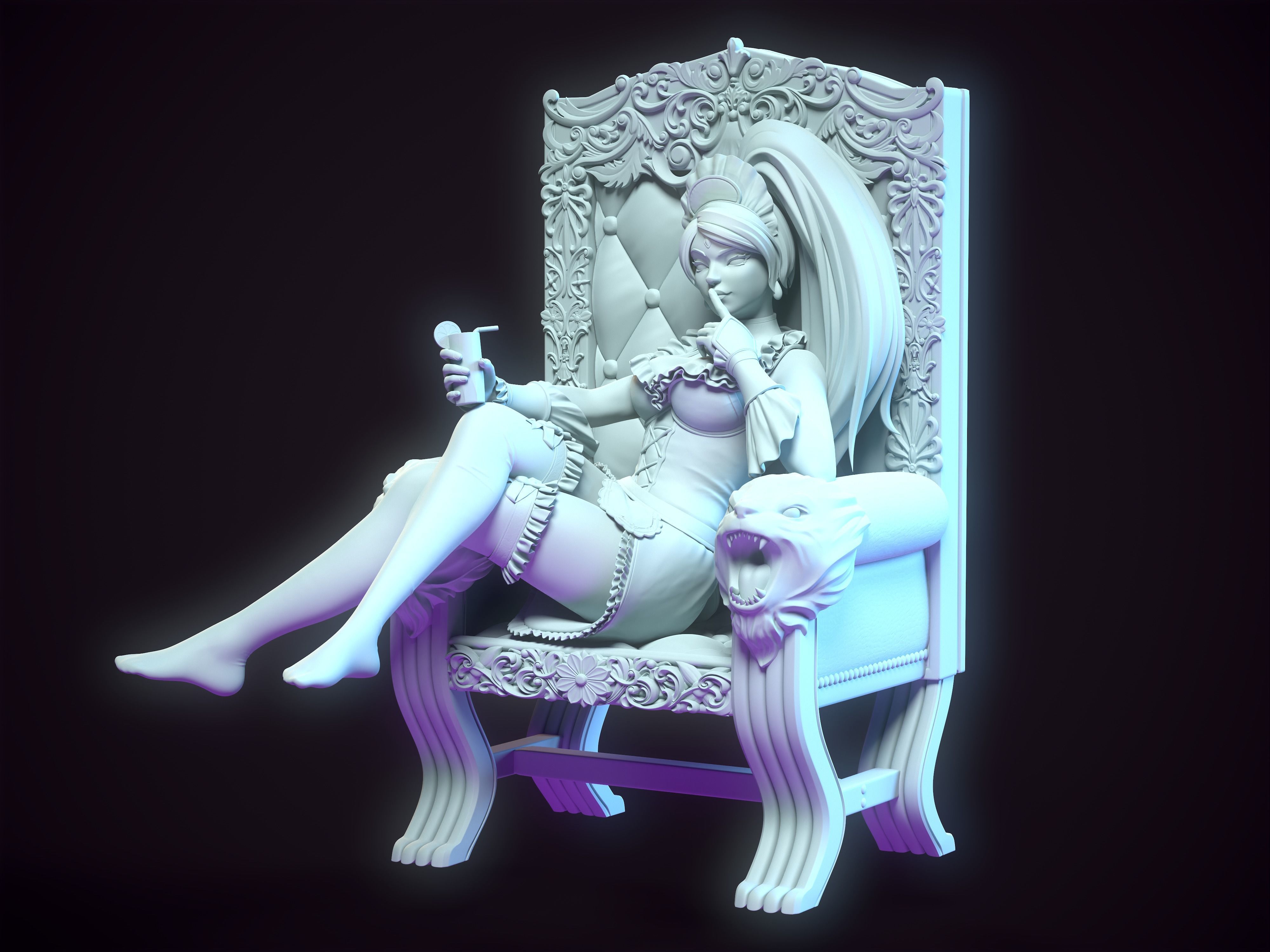 French Maid Nidalee 3D print model_5