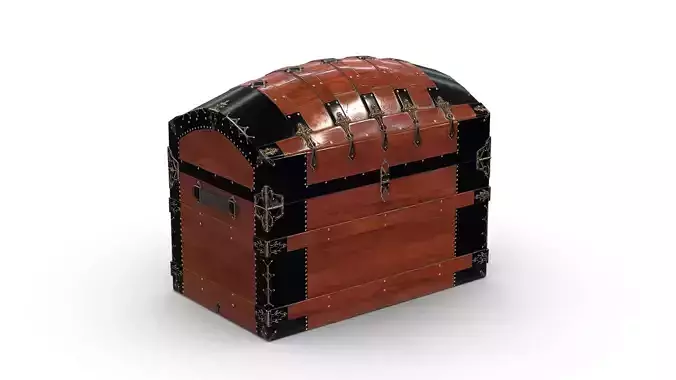 Treasure Chest Box 09 Low Poly PBR