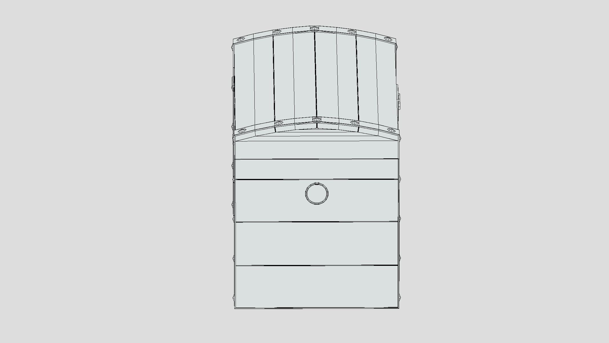 Treasure Chest Box 10 Low Poly PBR Low-poly 3D model_8