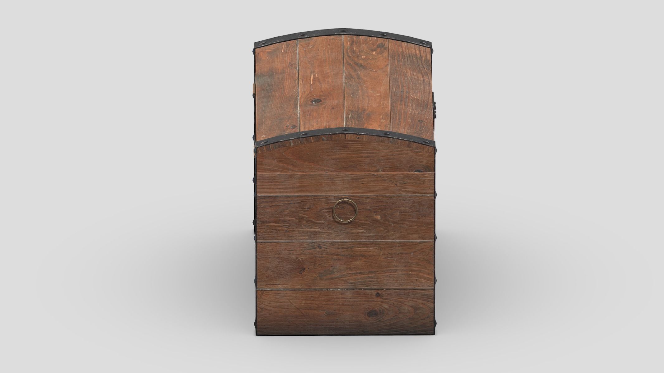 Treasure Chest Box 10 Low Poly PBR Low-poly 3D model_7