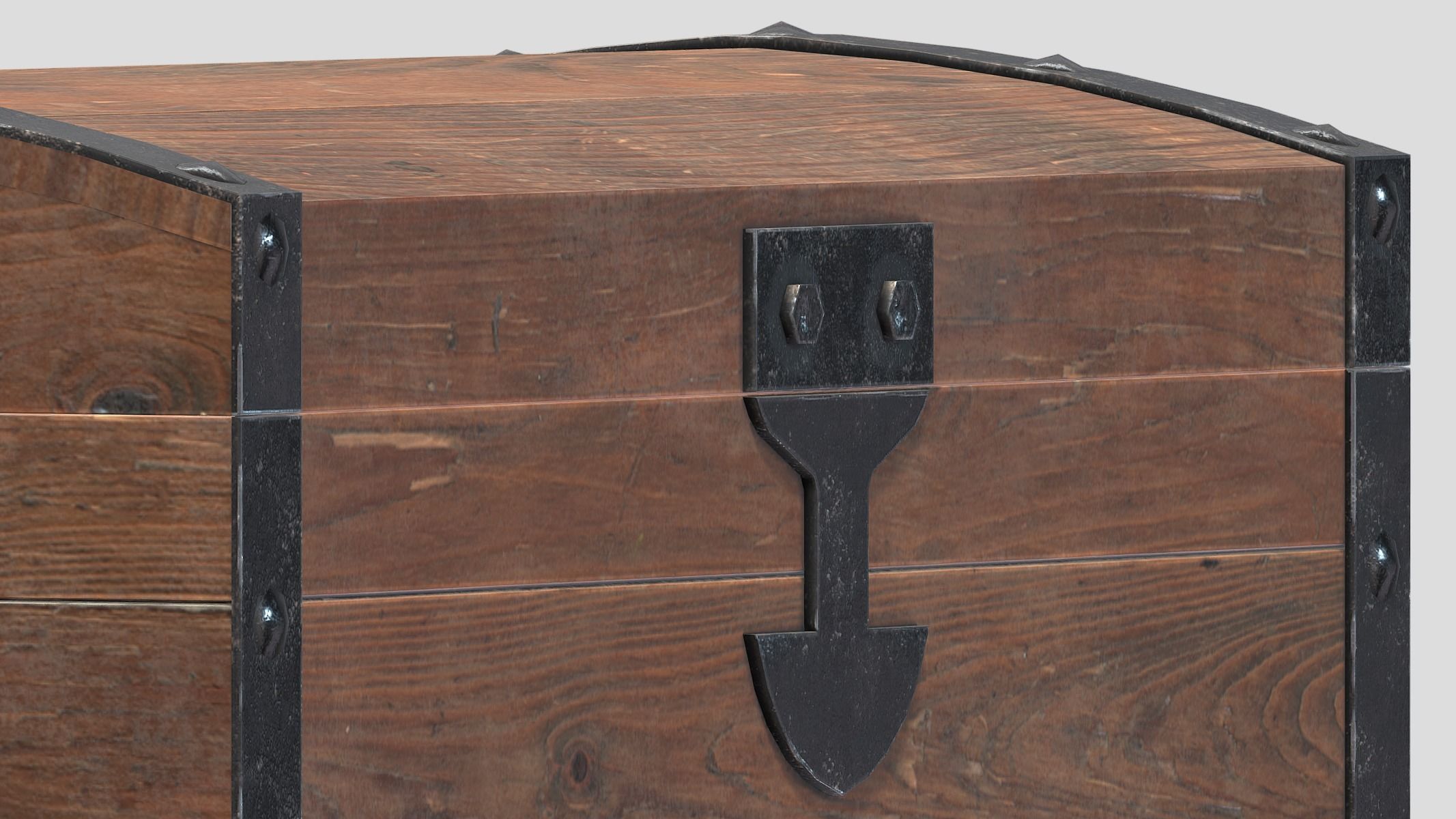 Treasure Chest Box 10 Low Poly PBR Low-poly 3D model_5