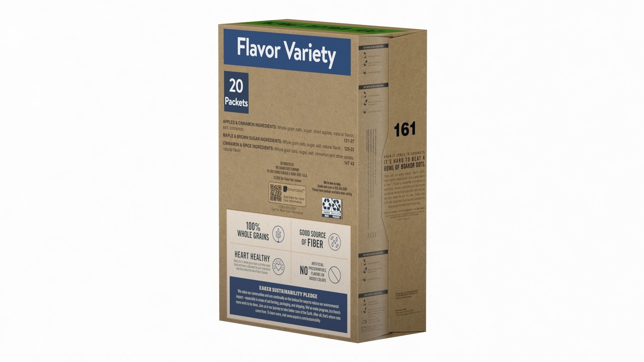 Insant Oatmeal Low Poly PBR Realistic Low-poly 3D model_1