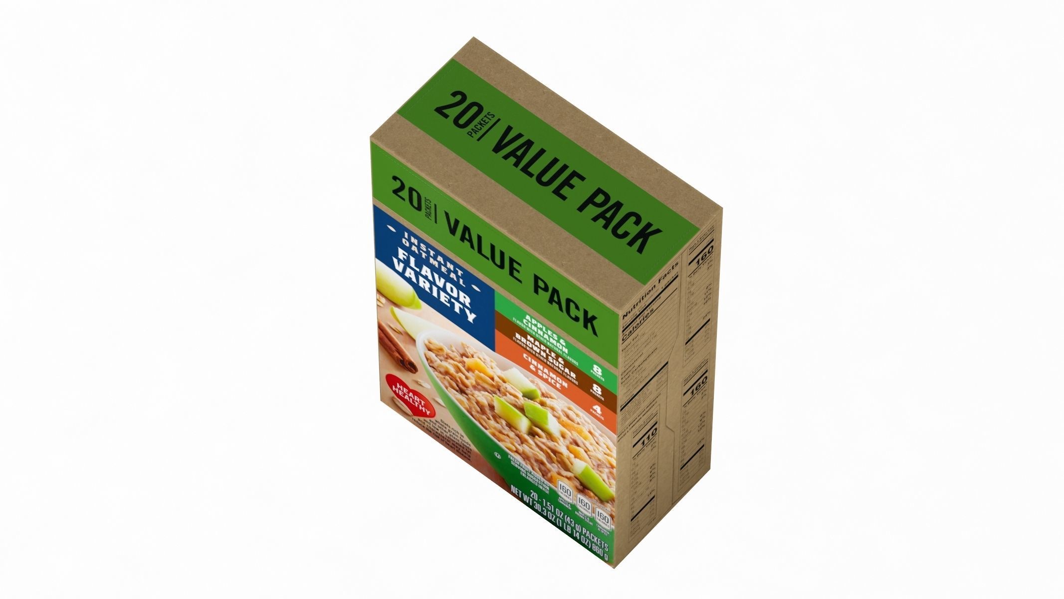 Insant Oatmeal Low Poly PBR Realistic Low-poly 3D model_3