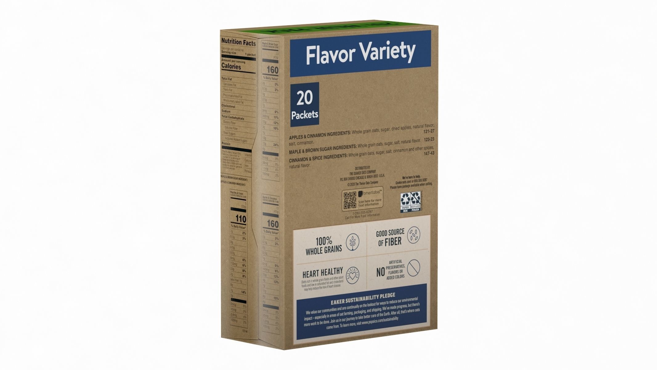 Insant Oatmeal Low Poly PBR Realistic Low-poly 3D model_2