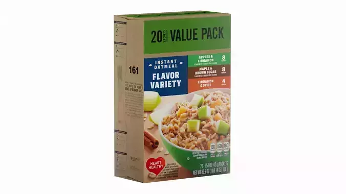 Insant Oatmeal Low Poly PBR Realistic