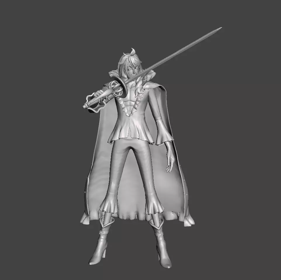 Hakuba One piece 3D Model 3D print model_0