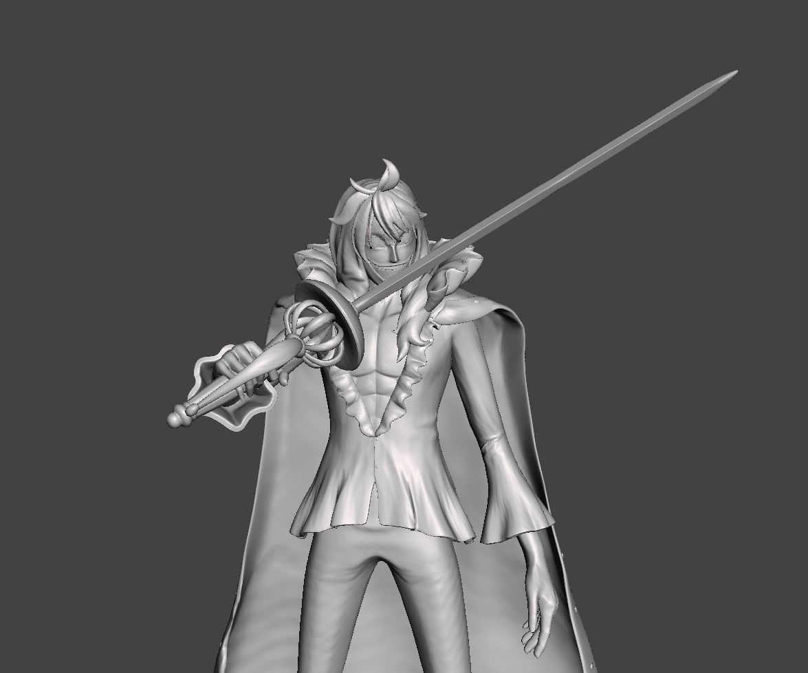 Hakuba One piece 3D Model 3D print model_1