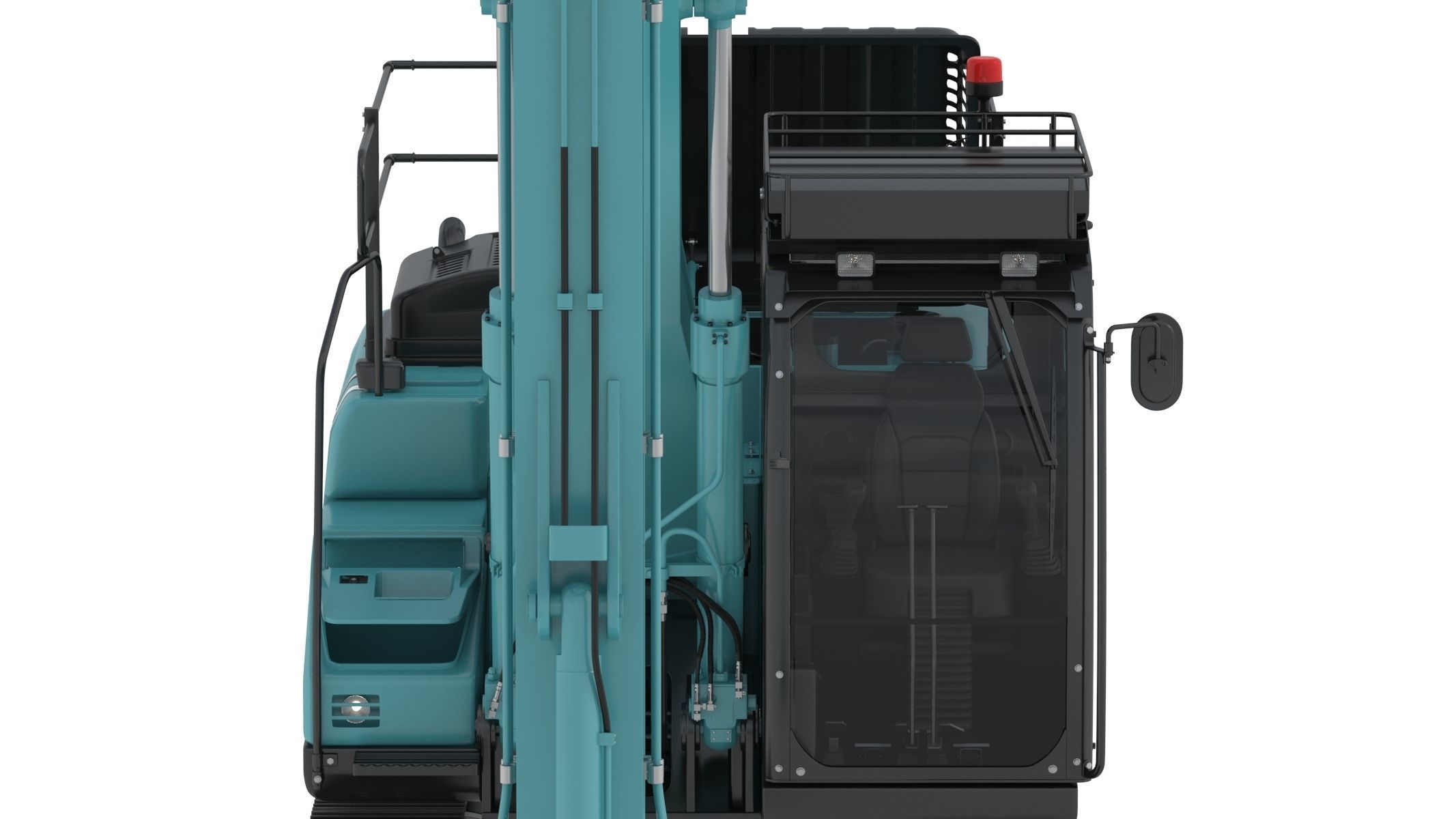 Kobelco SK210LC-10 Long Arm Excavator 3D model_16