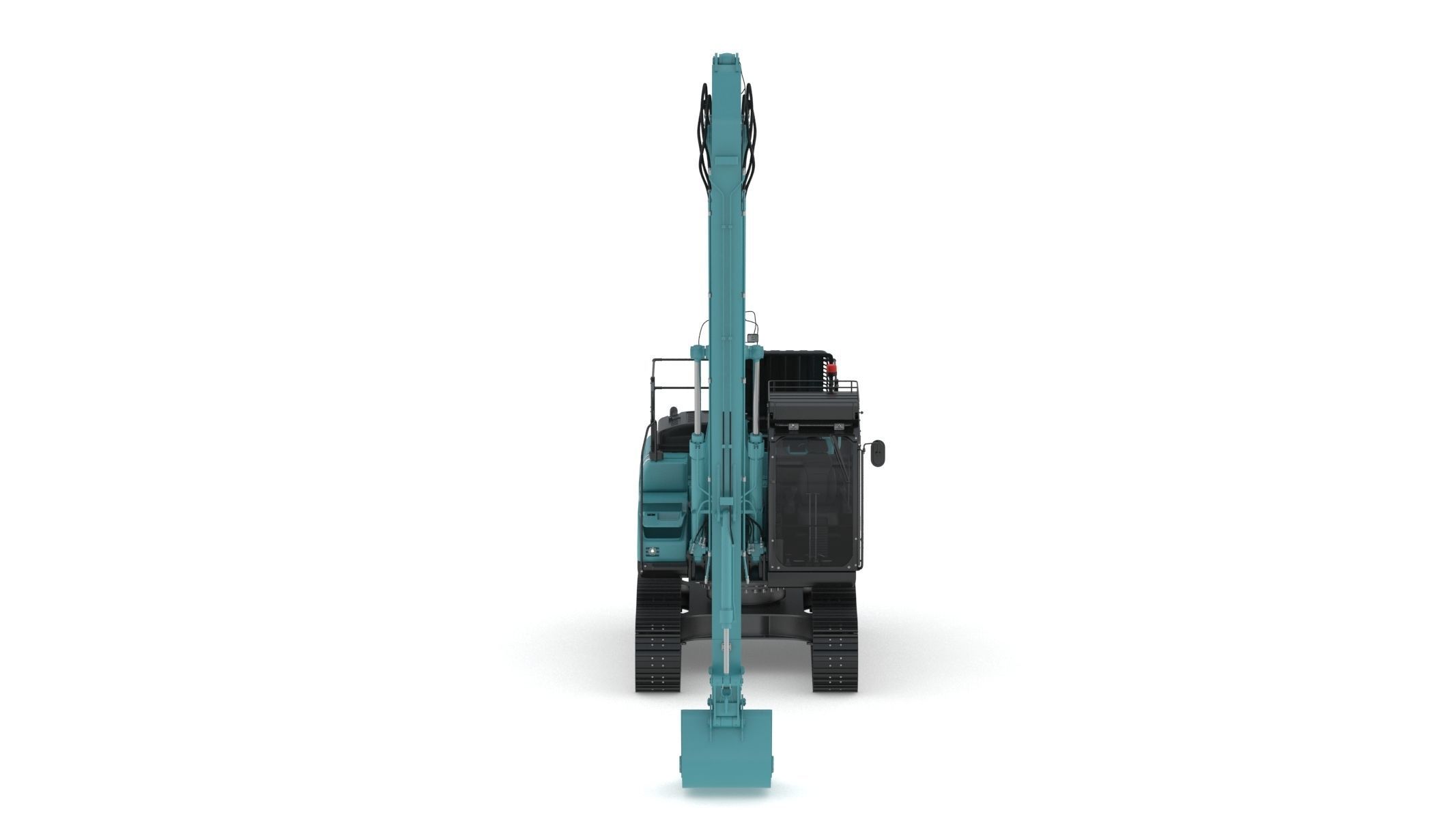Kobelco SK210LC-10 Long Arm Excavator 3D model_6