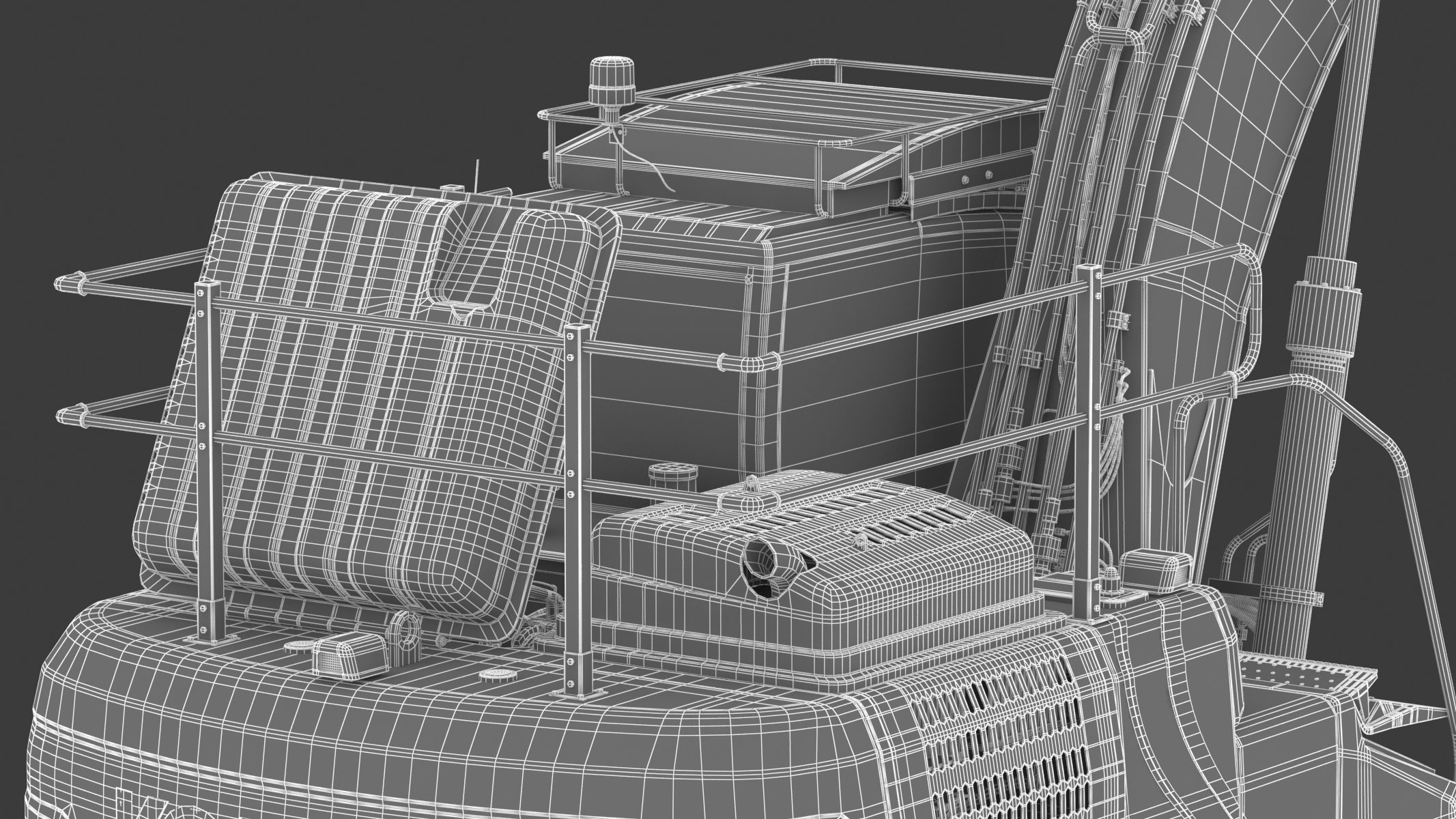 Kobelco SK210LC-10 Long Arm Excavator 3D model_33