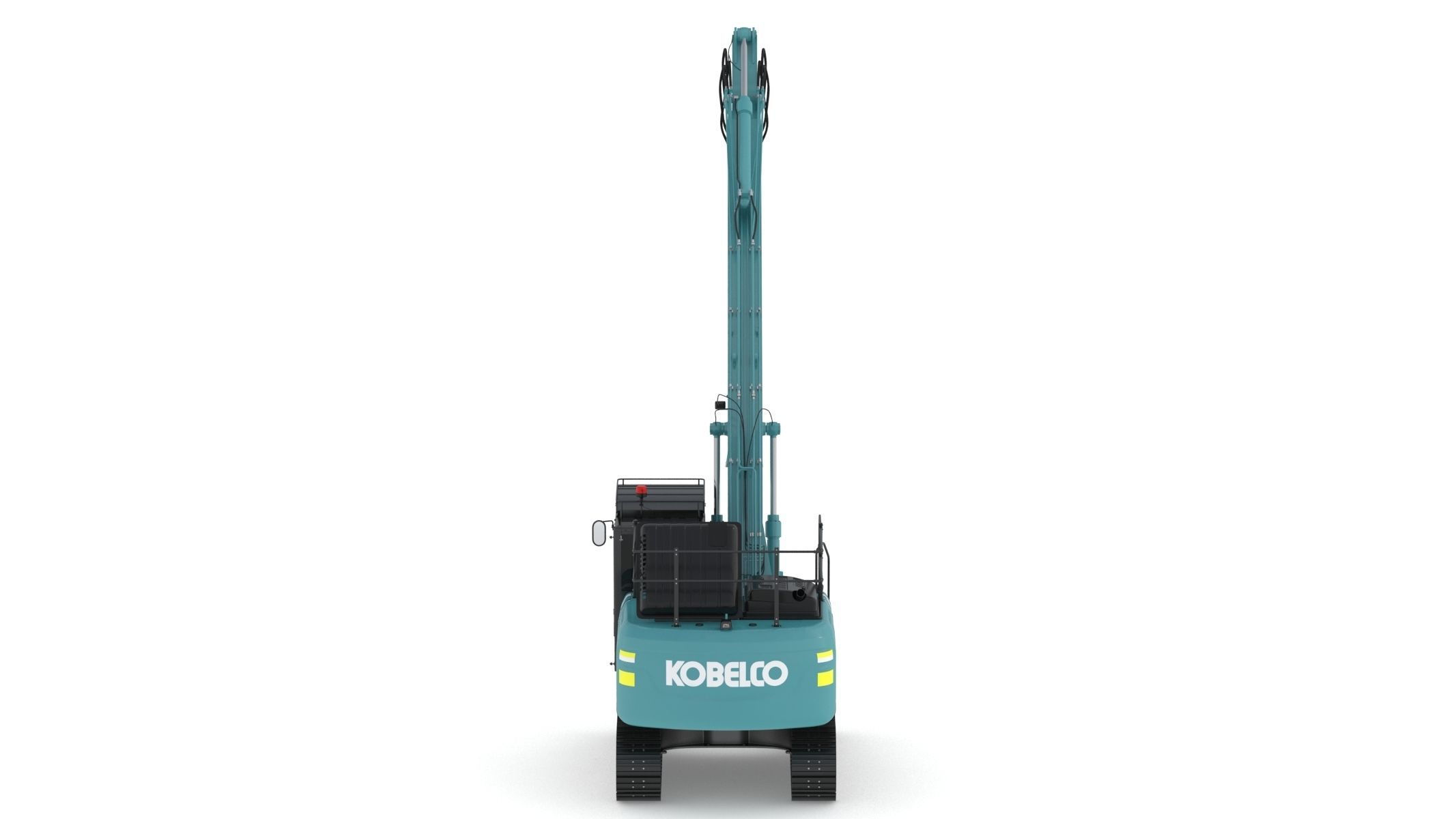 Kobelco SK210LC-10 Long Arm Excavator 3D model_2