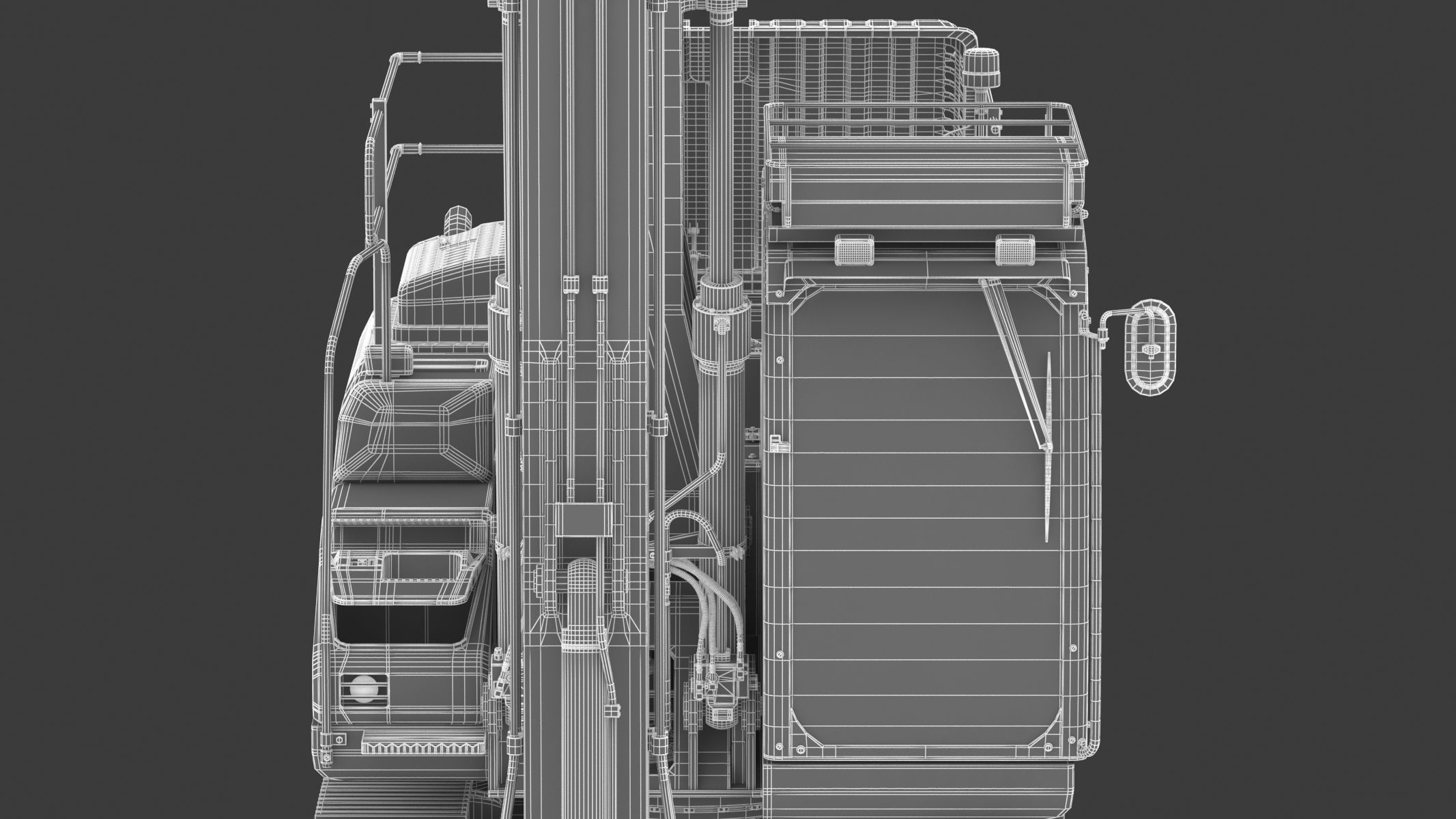 Kobelco SK210LC-10 Long Arm Excavator 3D model_38