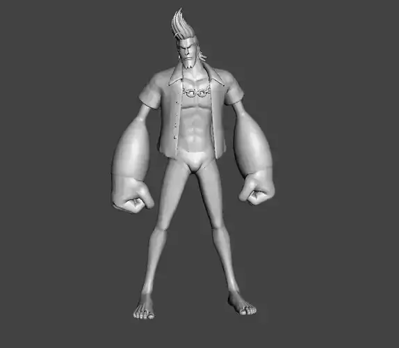 Franky before Time skip 3D Model 3D print model