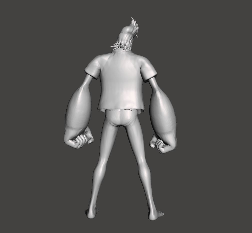 Franky before Time skip 3D Model 3D print model_1