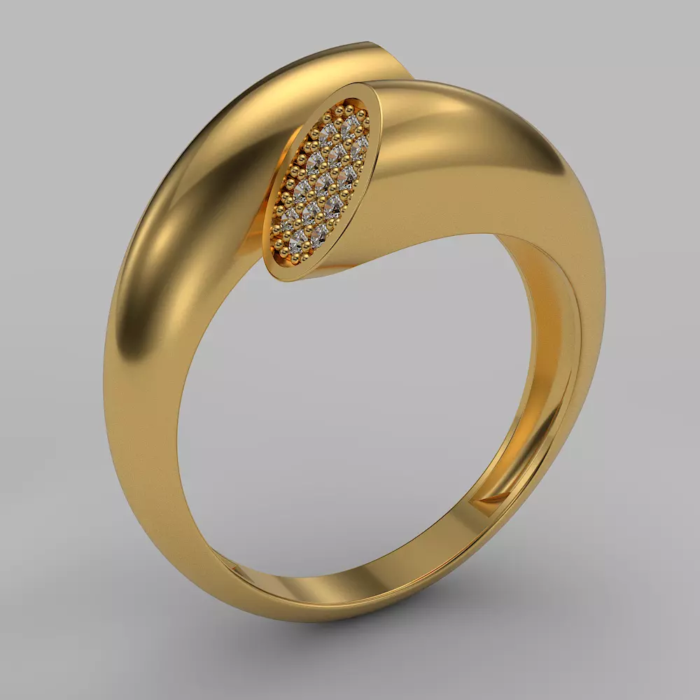 Ring ToiEtMoi Ellipse 3D print model