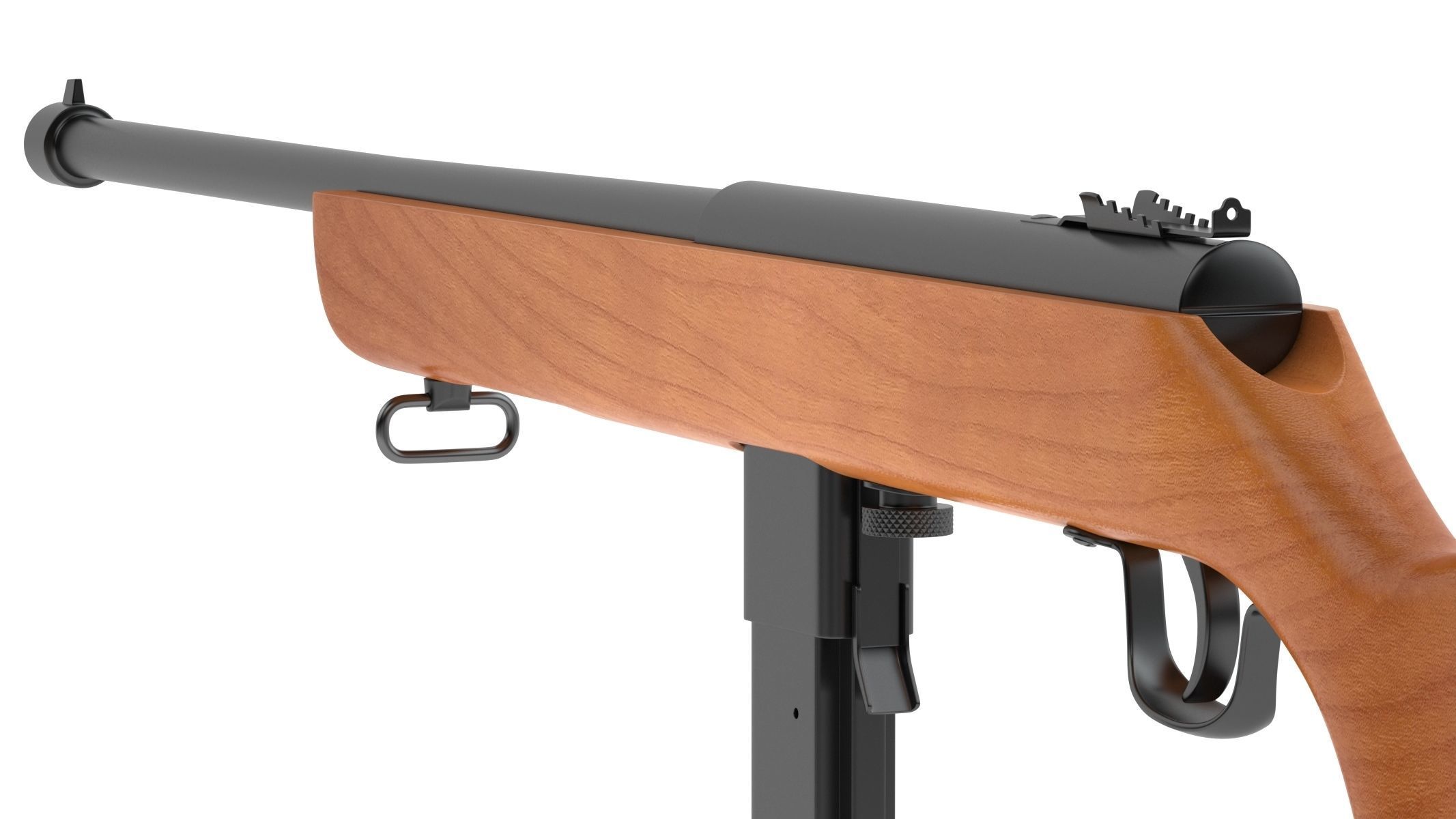 M50 Reising Submachine gun 3D model_6