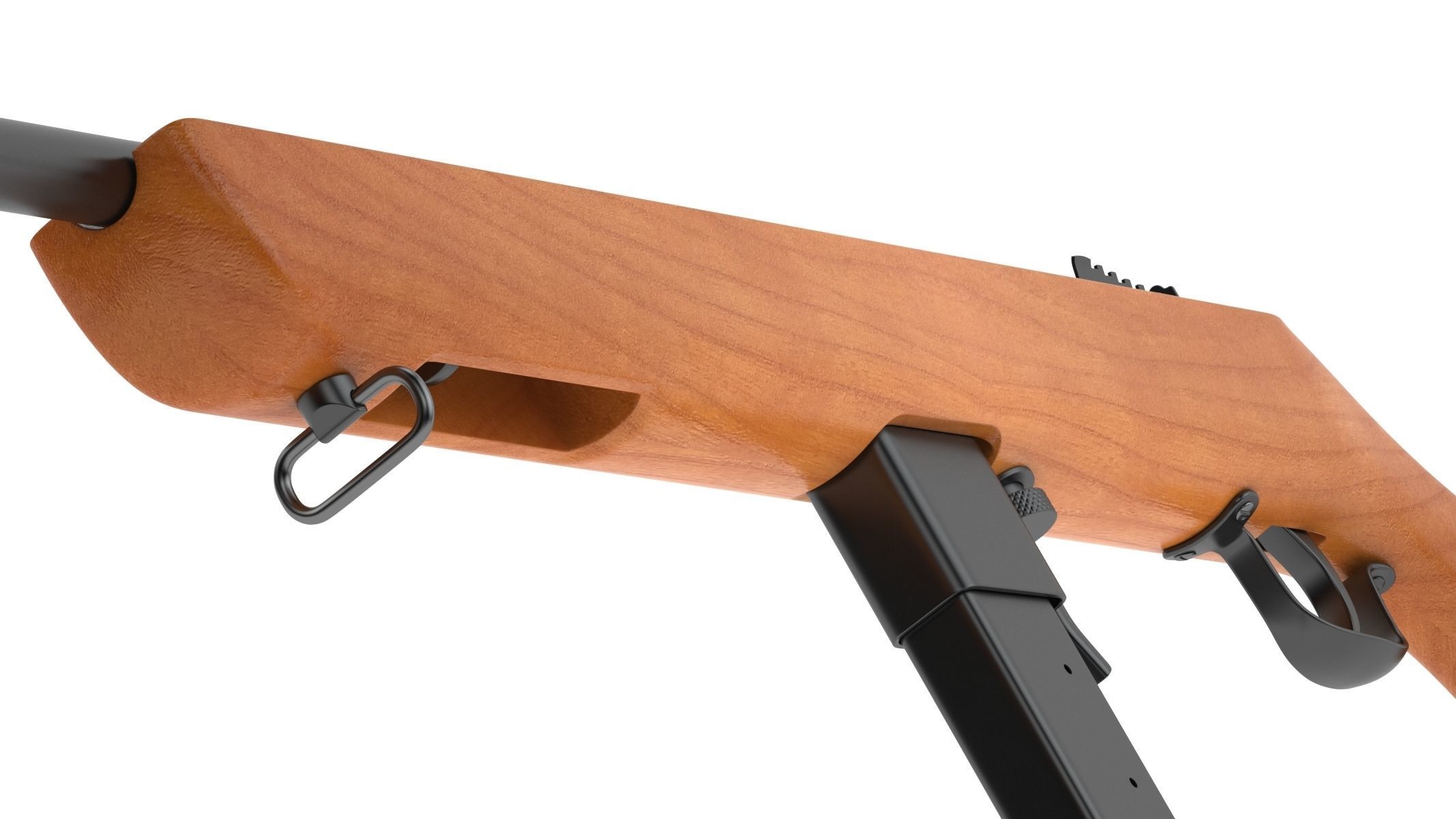 M50 Reising Submachine gun 3D model_13