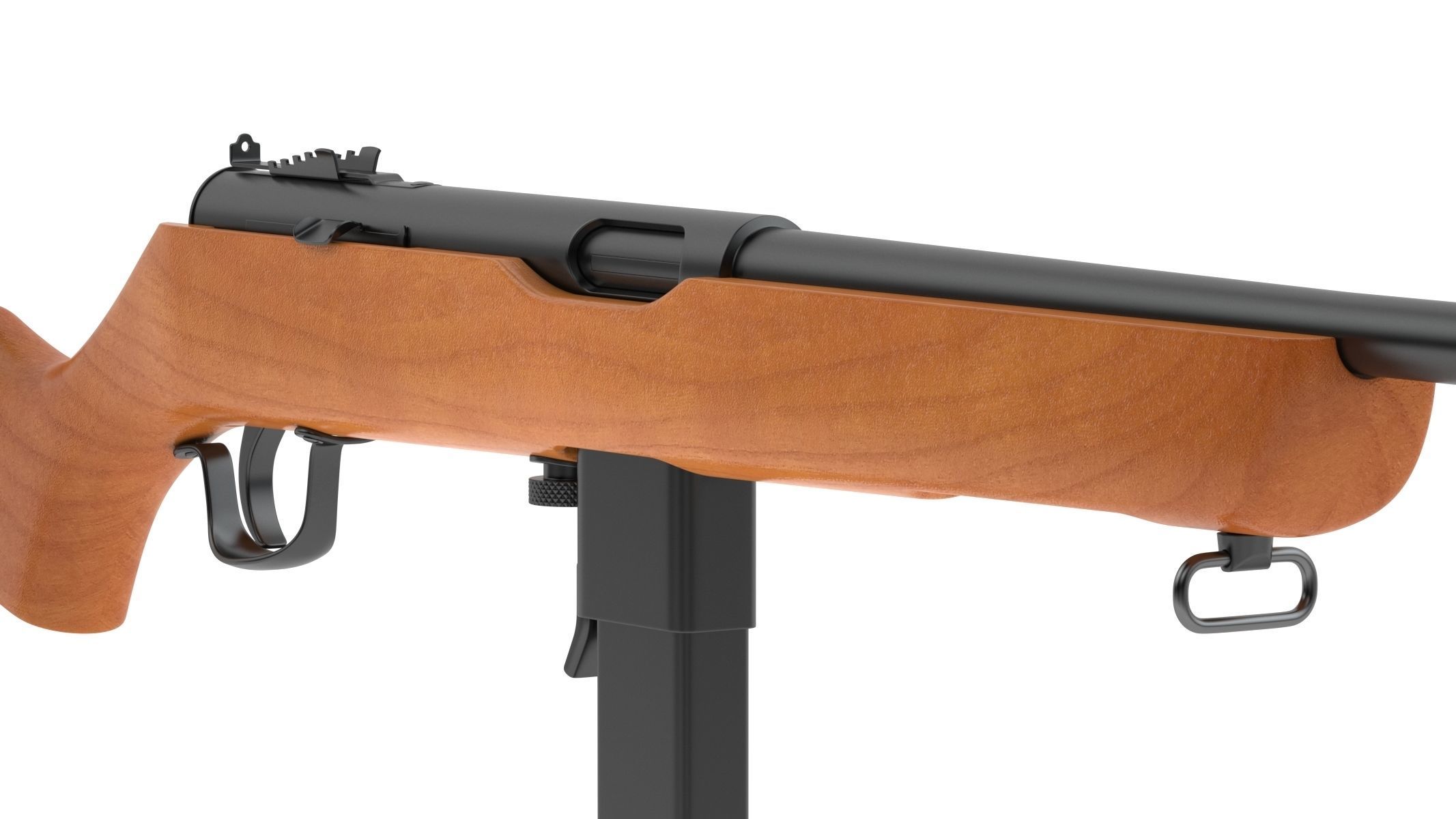 M50 Reising Submachine gun 3D model_9