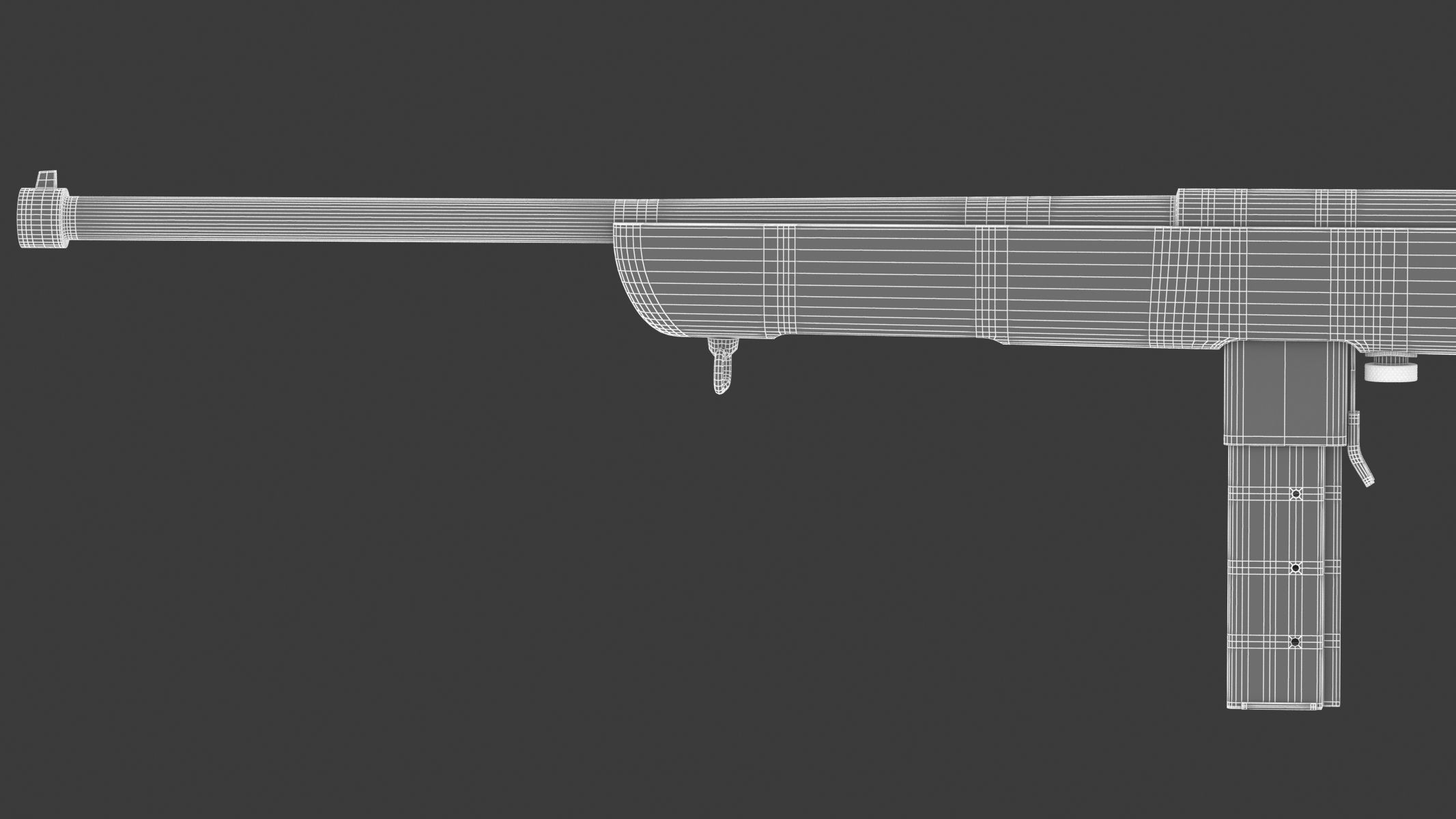 M50 Reising Submachine gun 3D model_22