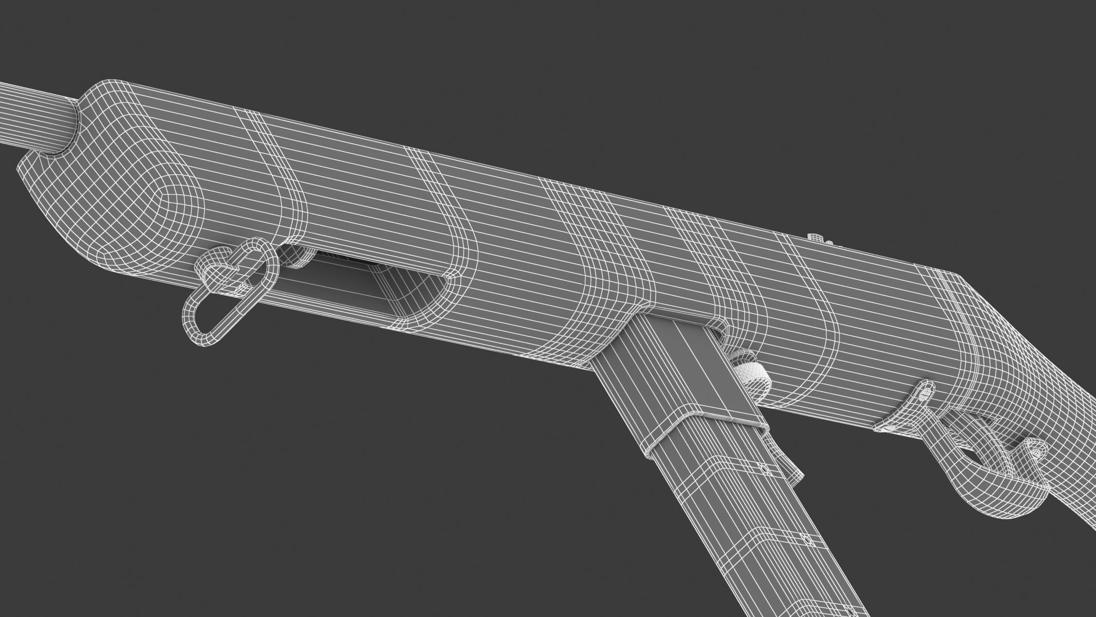 M50 Reising Submachine gun 3D model_28