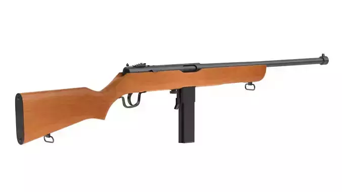 M50 Reising Submachine gun 3D model M50 Reising Submachine gun 3D model