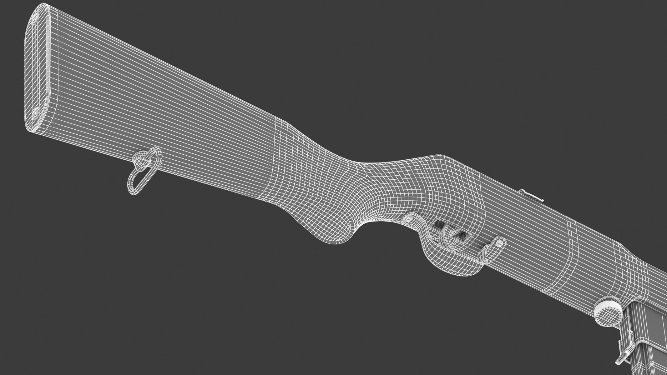 M50 Reising Submachine gun 3D model_26