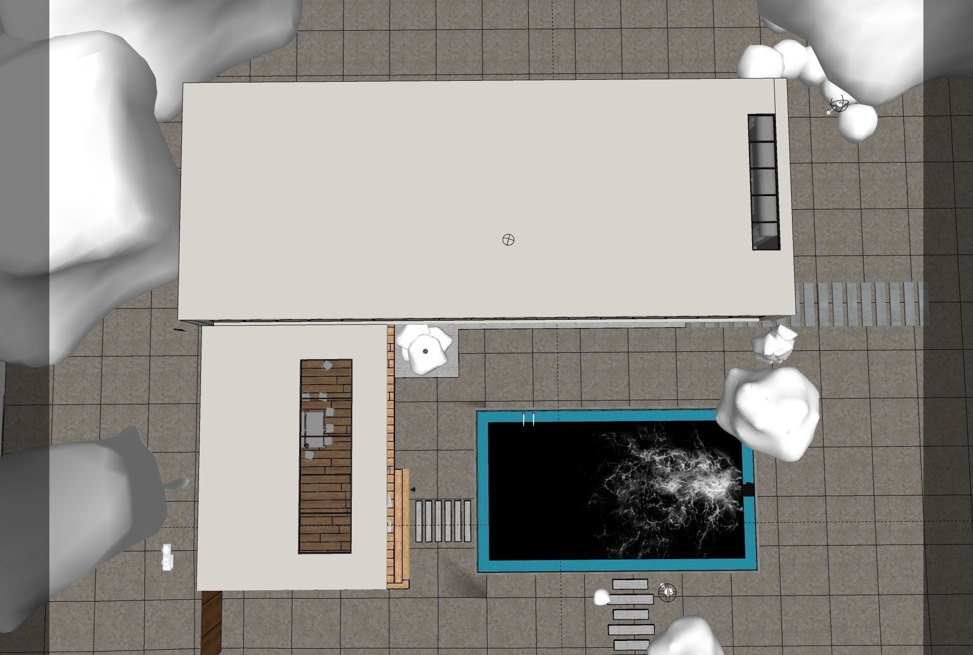 Exterior Night Scene 3D model 3D model_9