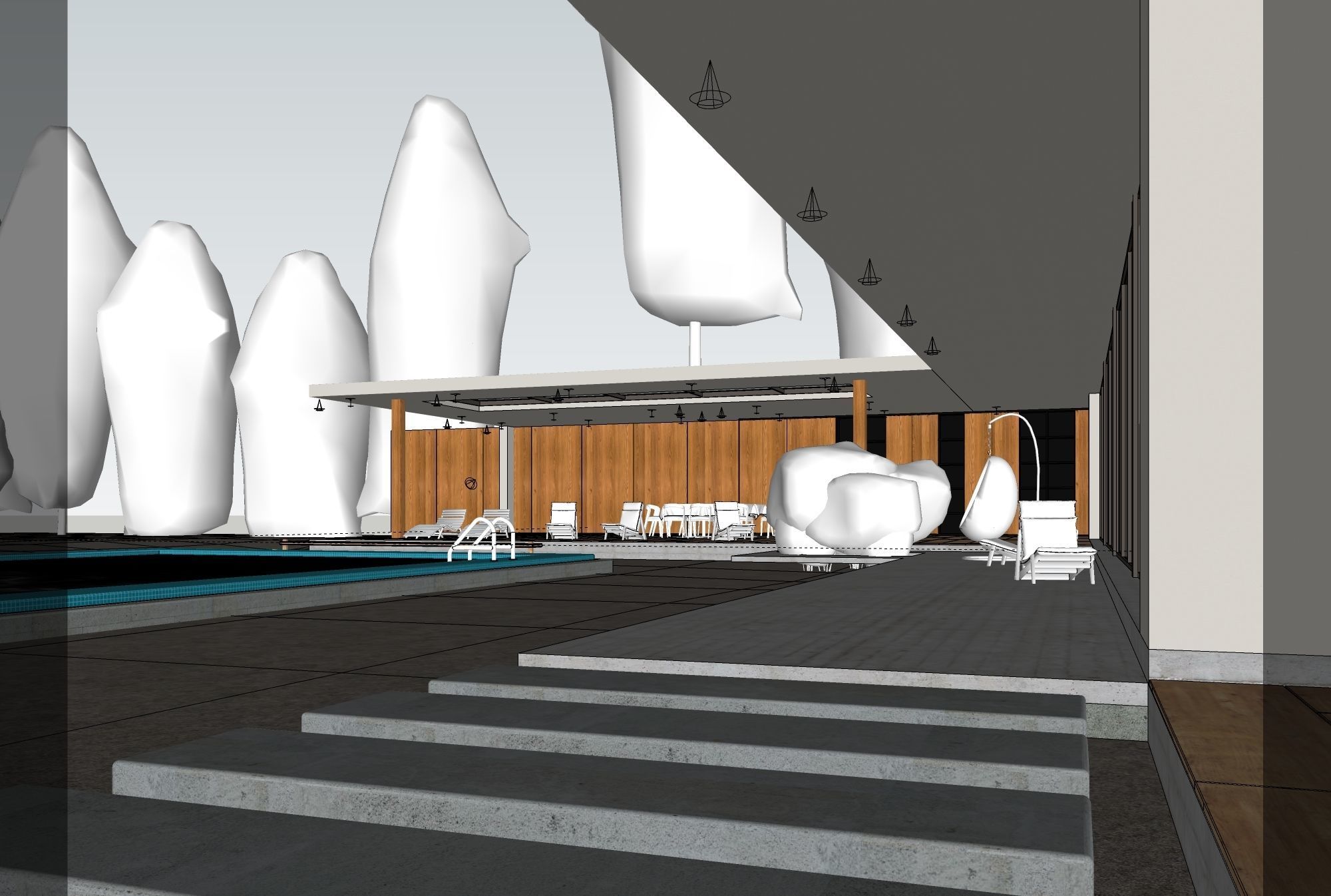 Exterior Night Scene 3D model 3D model_6