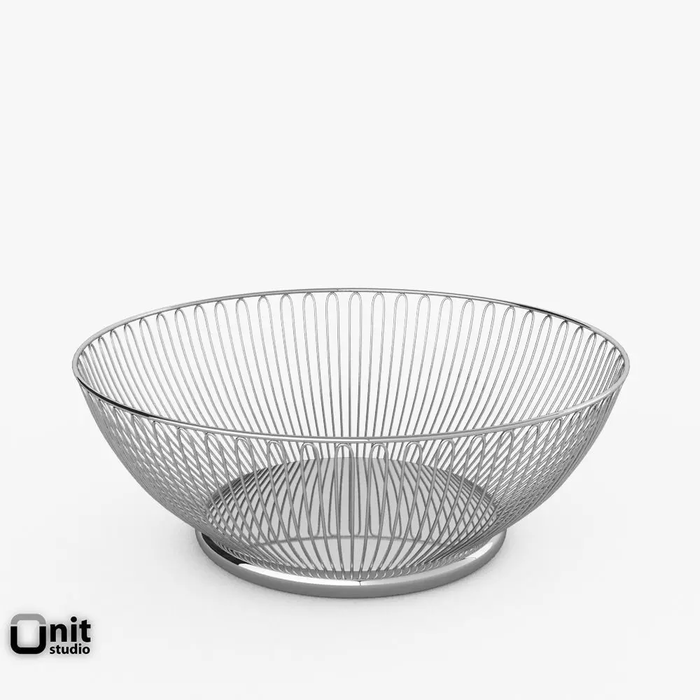 Alessi Round Wire Bowl 3D model_0