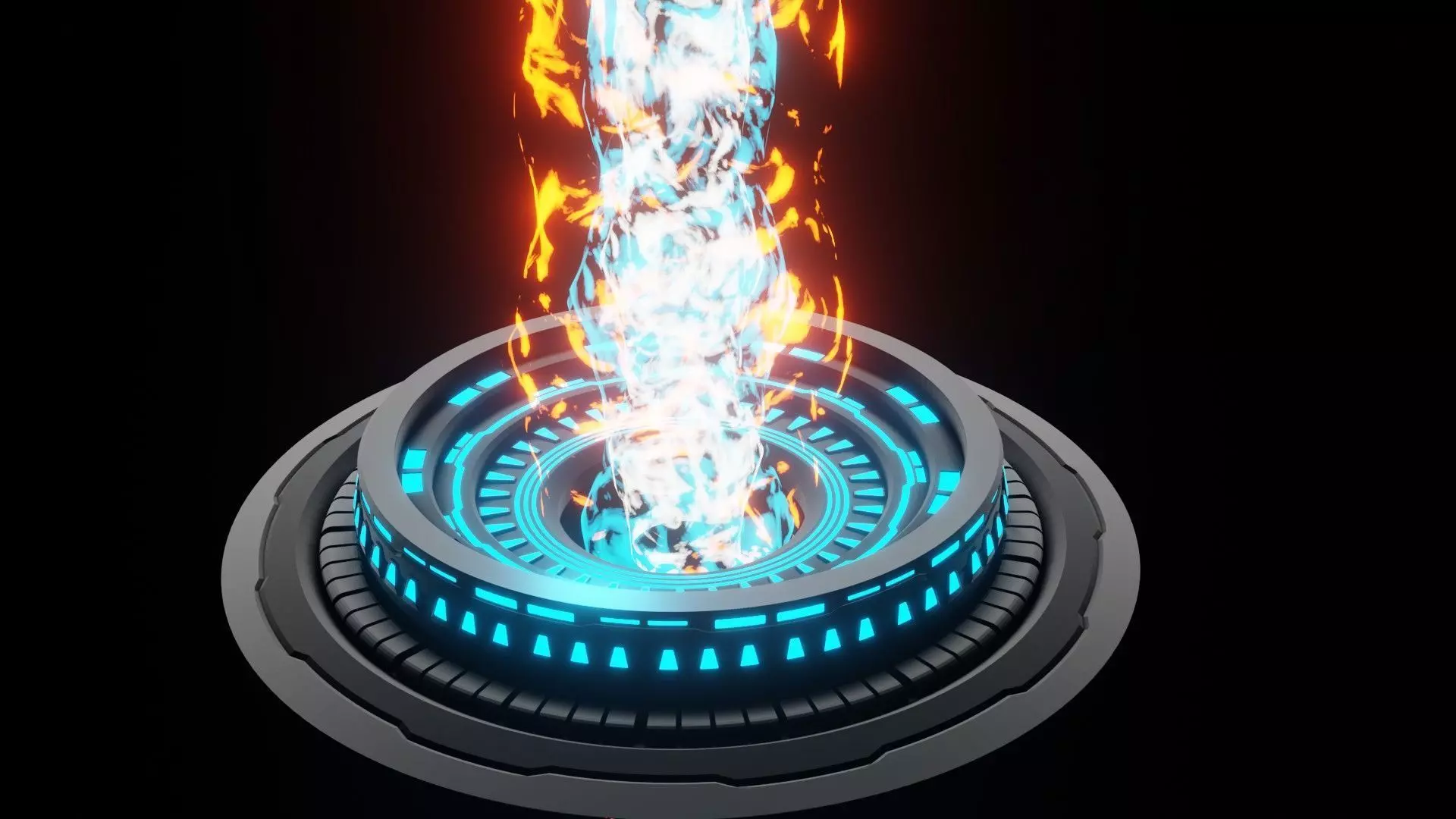 Sci fi  Light Beams  3D model_0