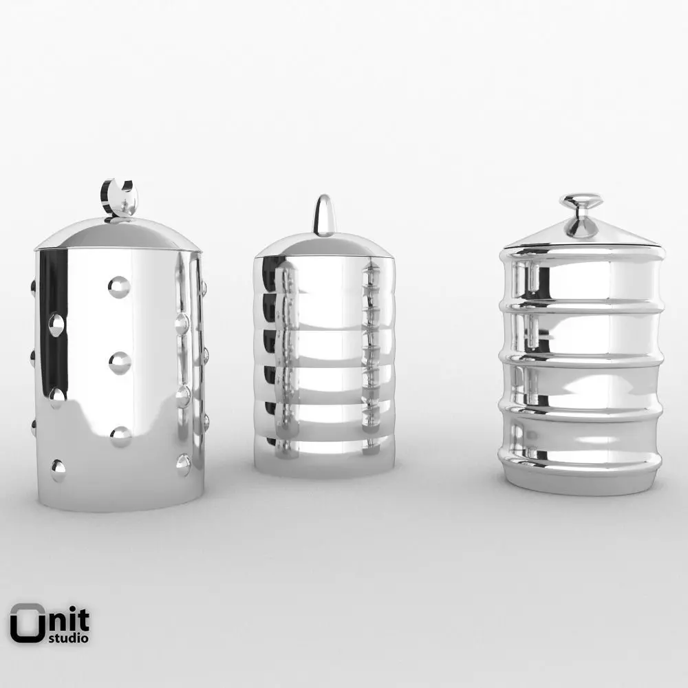 Alessi Kalisto kitchen canister 3D model_0