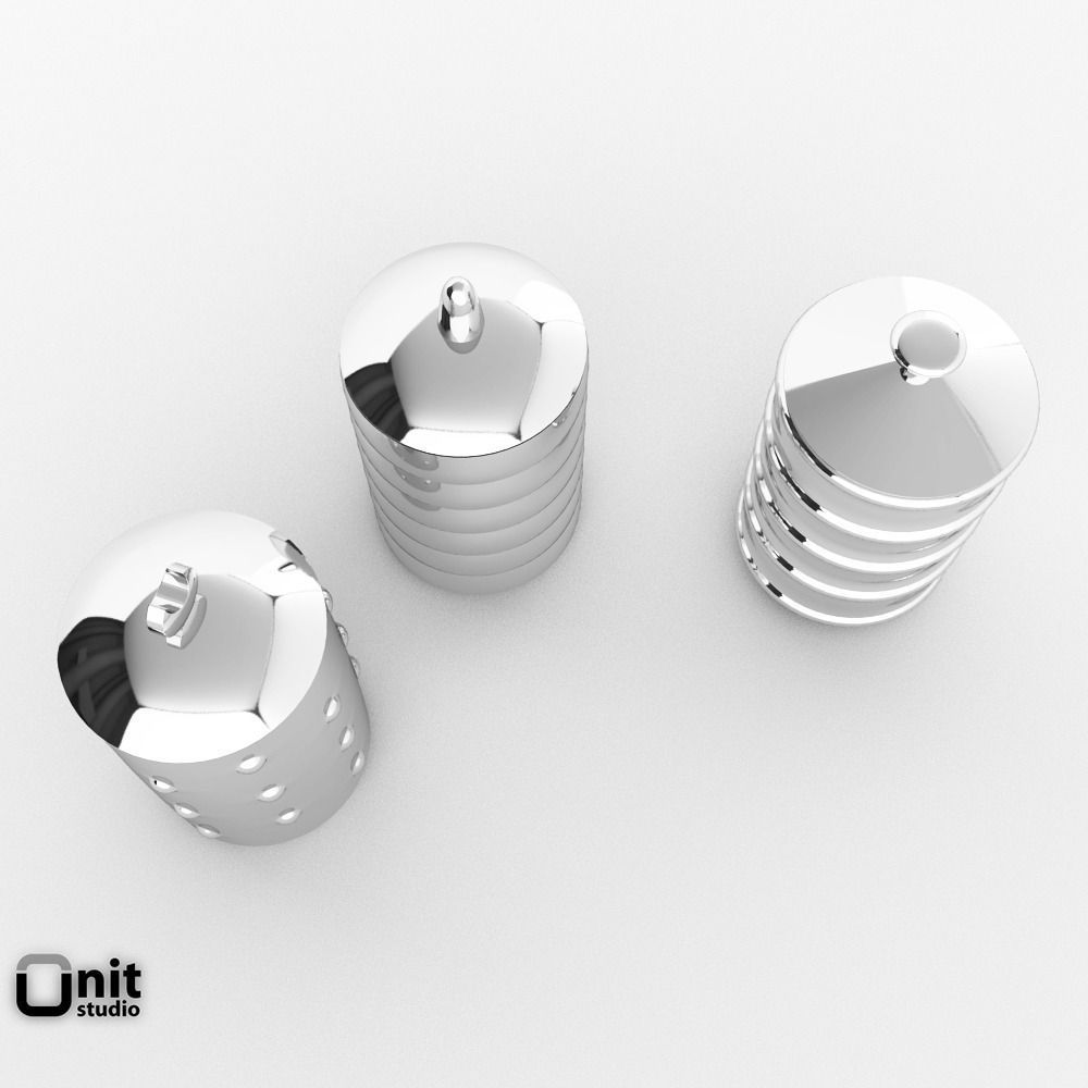 Alessi Kalisto kitchen canister 3D model_3