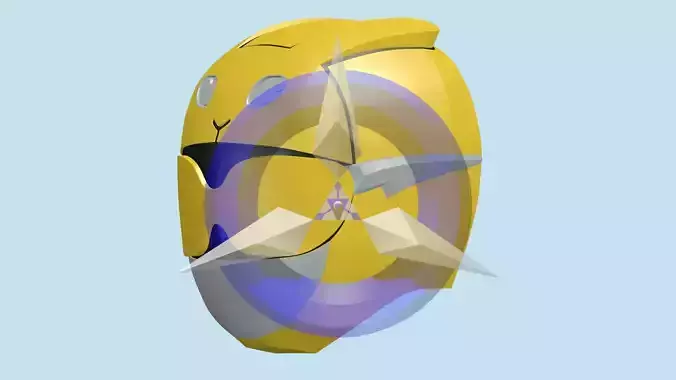 Yellow Beast Morpher Helmet 3D print model