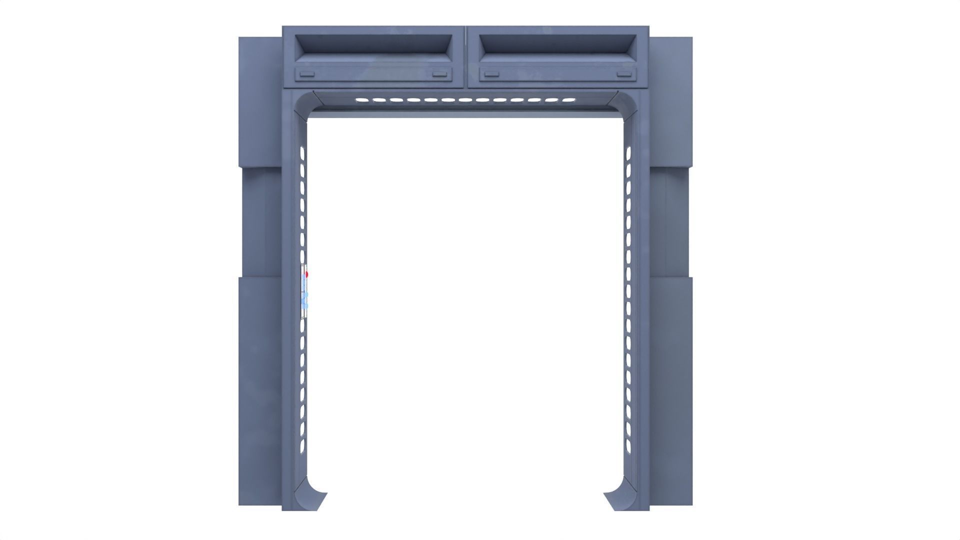 Death Star Hallway Door 1-6 scale Hottoys  3D print model_7