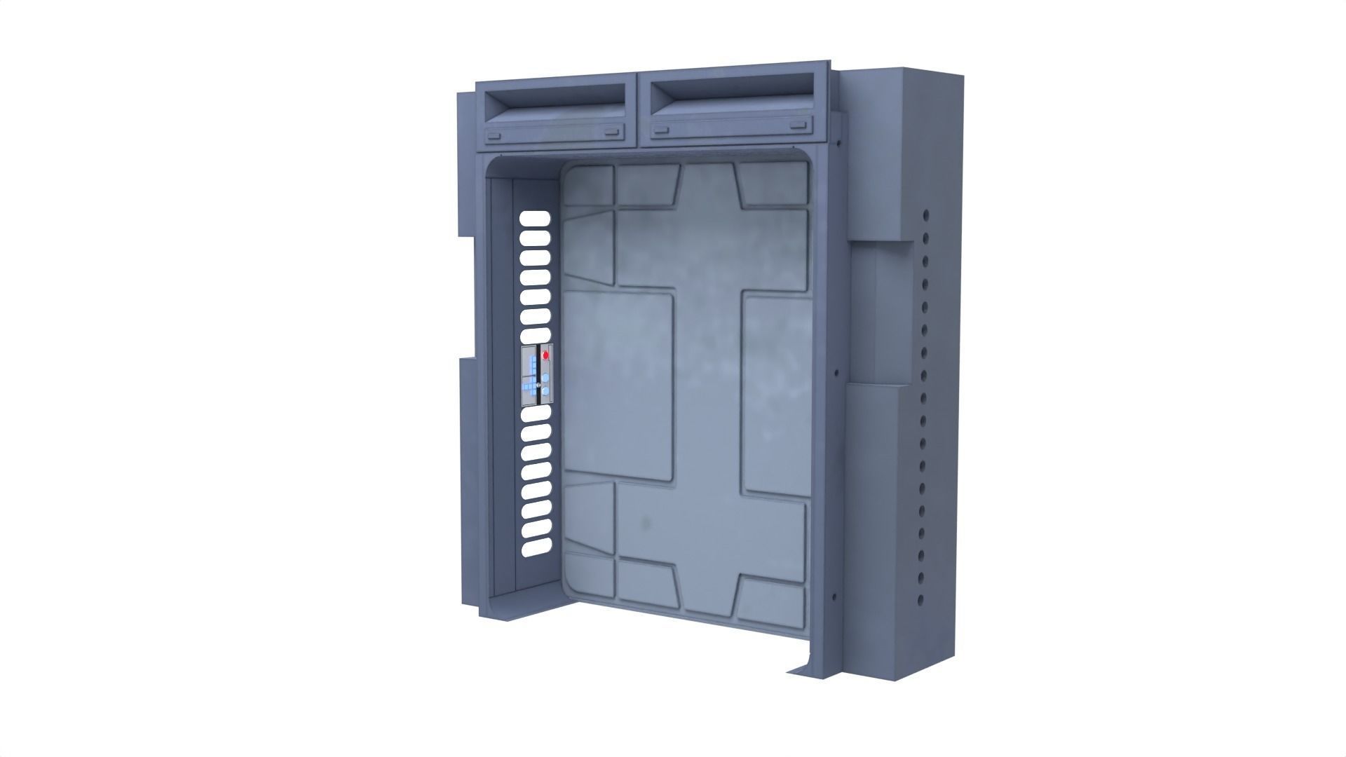 Death Star Hallway Door 1-6 scale Hottoys  3D print model_4