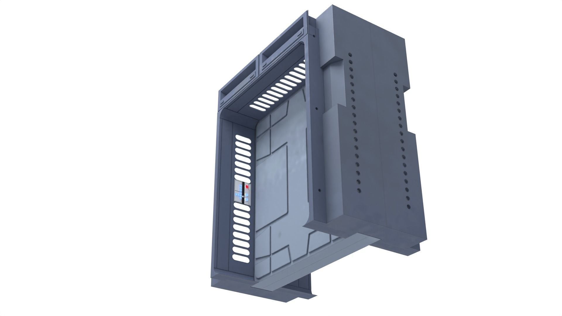 Death Star Hallway Door 1-6 scale Hottoys  3D print model_17