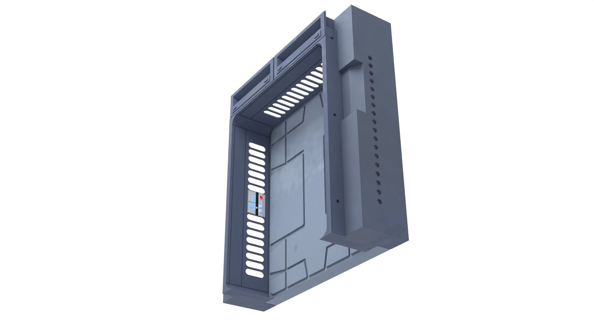 Death Star Hallway Door 1-6 scale Hottoys  3D print model_22