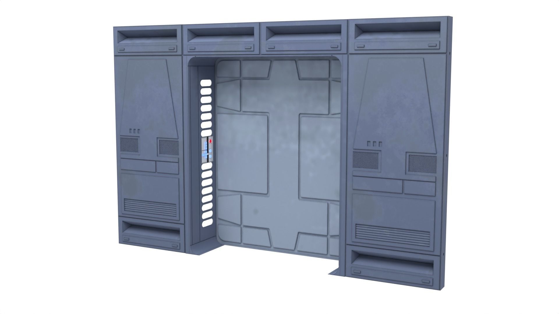 Death Star Hallway Door 1-6 scale Hottoys  3D print model_41