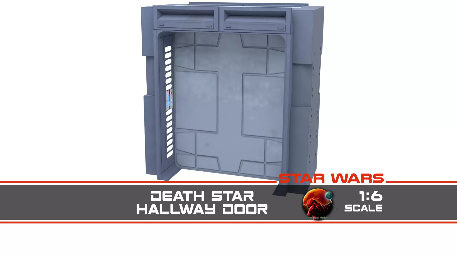 Death Star Hallway Door 1-6 scale Hottoys  3D print model_0