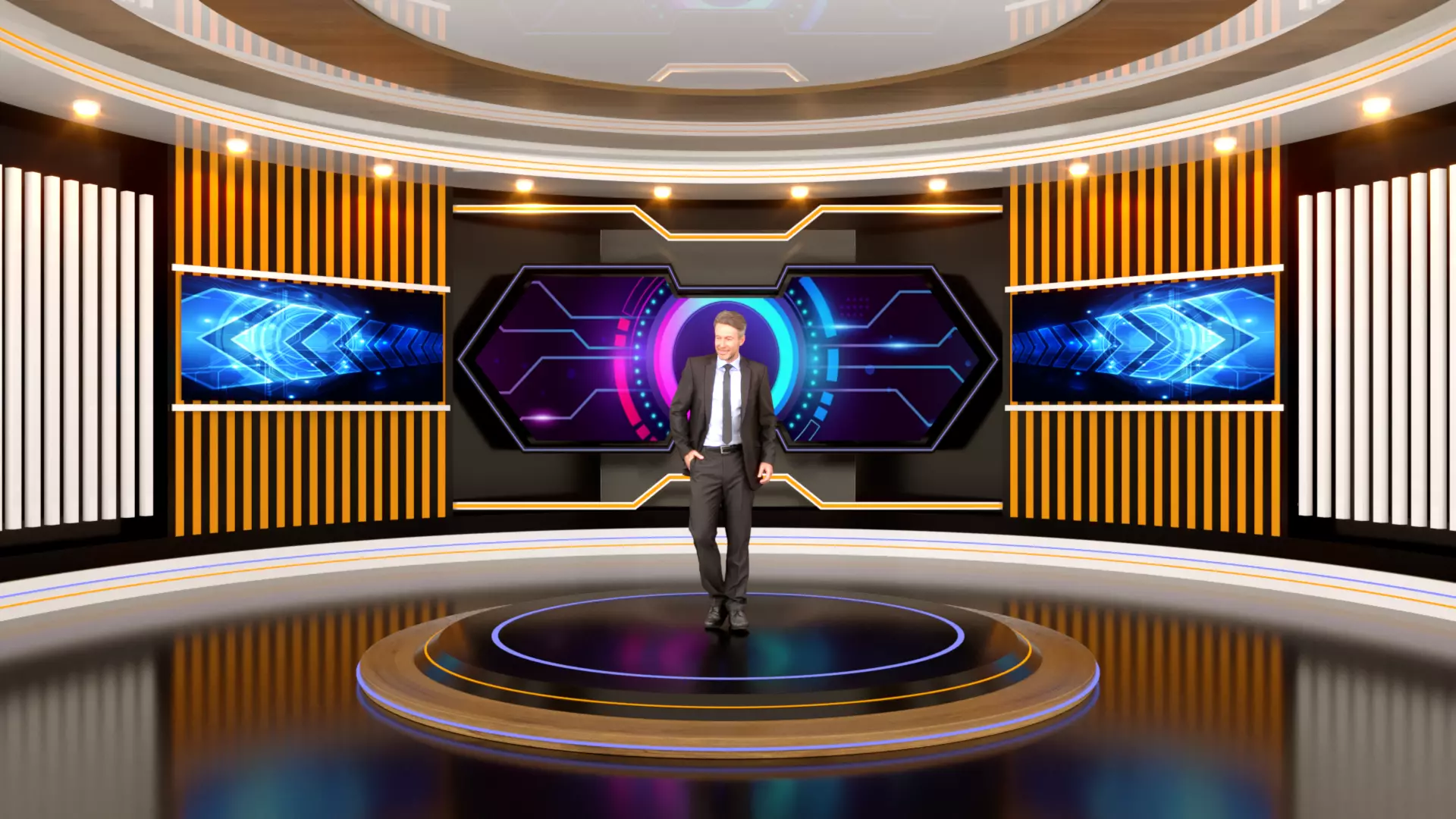 Virtual Set 3D model_0