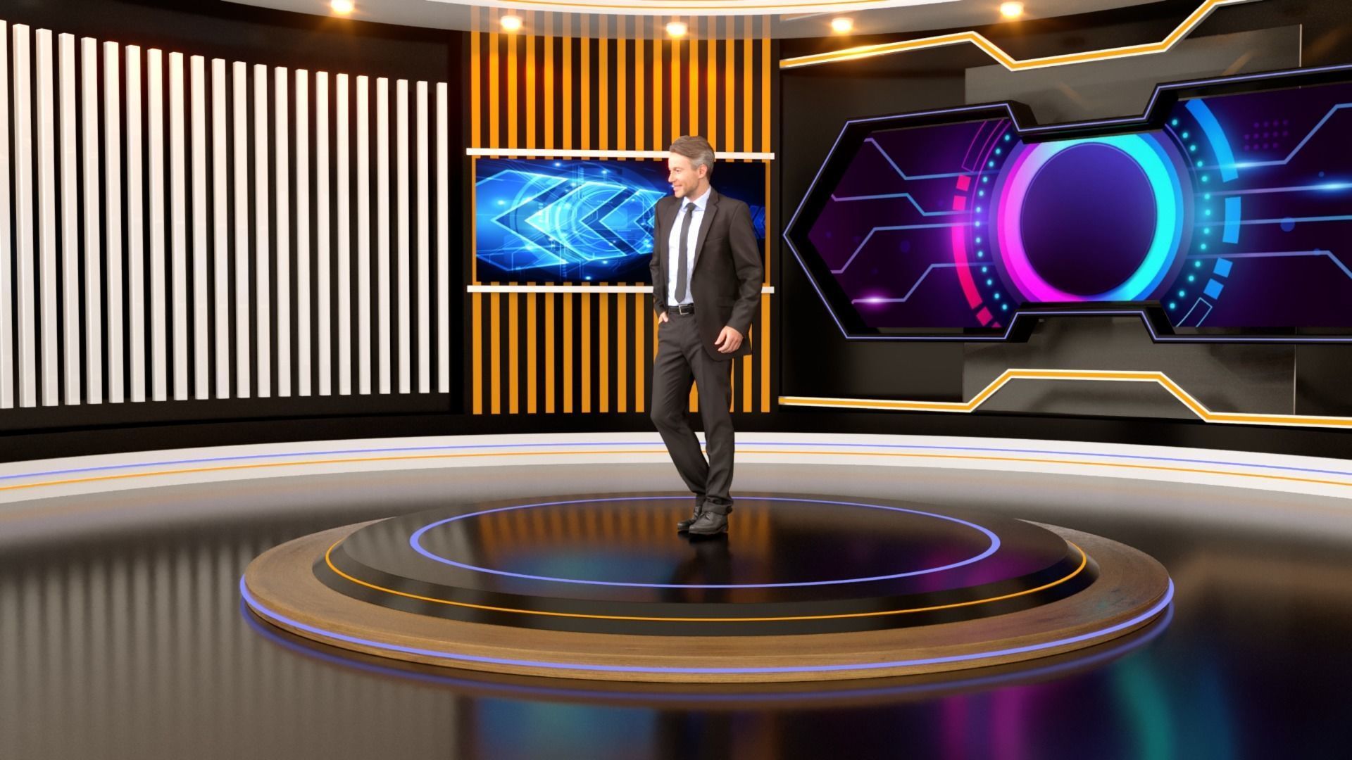 Virtual Set 3D model_1